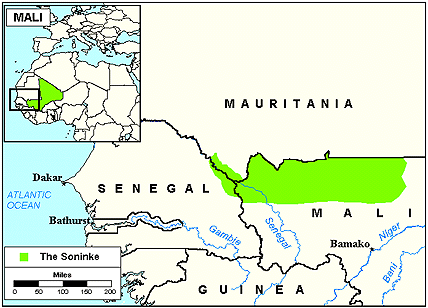 Localisation des Soninké